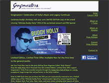 Tablet Screenshot of listentomebuddyholly.com